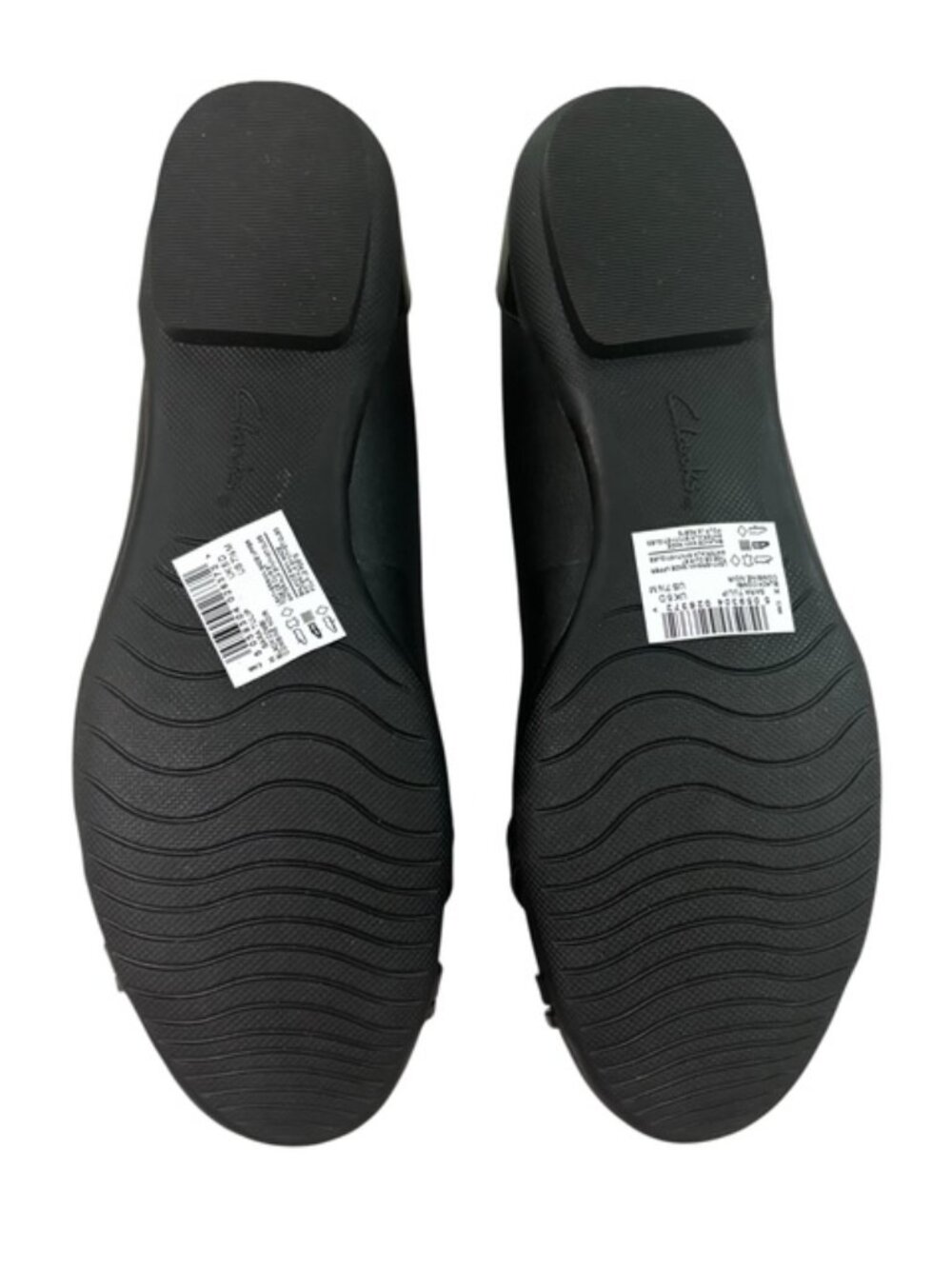 Clarks Sara Tulip Black Leather Ballet Flats Shoes Womens 7.5 Comfort NEW - Picture 8 of 11